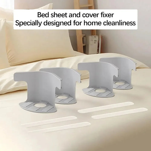 4 Pcs Heavy Duty Bed Sheet Corner Tightener Clips